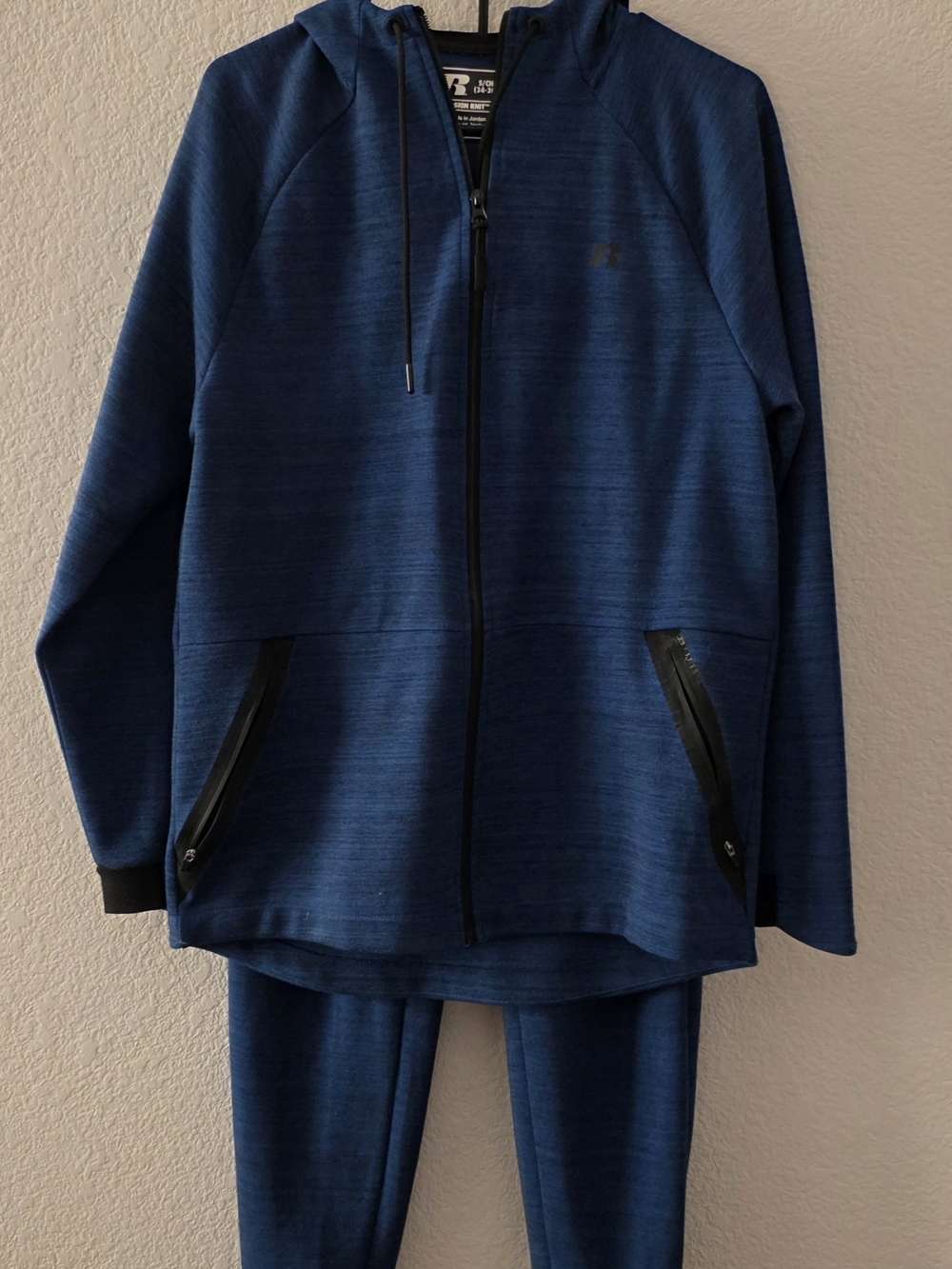 Russell Athletic Blue Hooded Zip Jacket